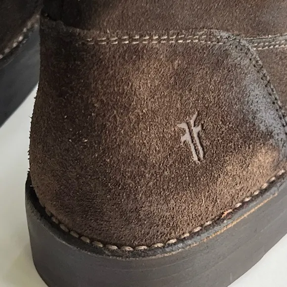 FRYE Shirley Brown Suede Over the Knee Equestian Tall Fall Boots Size 7.5 B