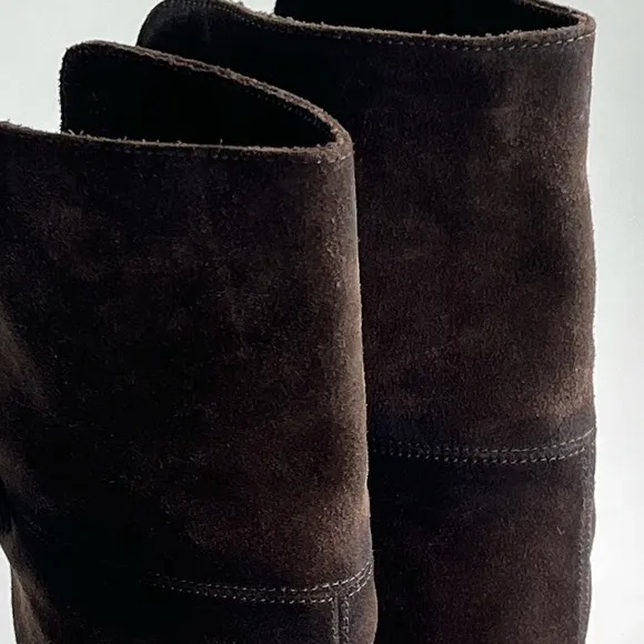 FRYE Shirley Brown Suede Over the Knee Equestian Tall Fall Boots Size 7.5 B