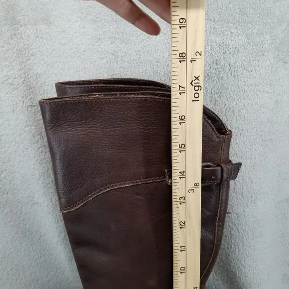 Frye Shoes Womens Size 8 Phillip Brown Leather Buckle Riding Western Boots