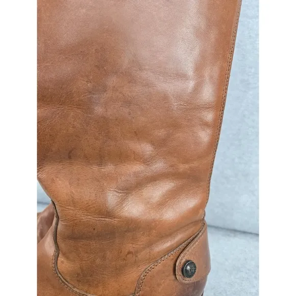 Frye Womens Brown Leather Rear Equestrian Riding Tall Boots Size 6 B