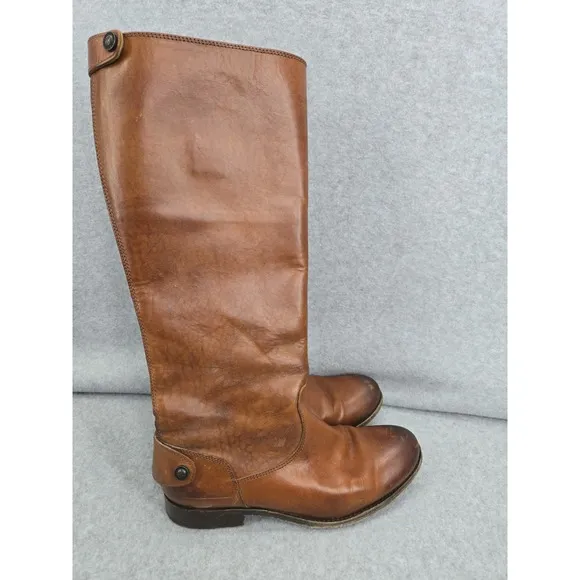 Frye Womens Brown Leather Rear Equestrian Riding Tall Boots Size 6 B