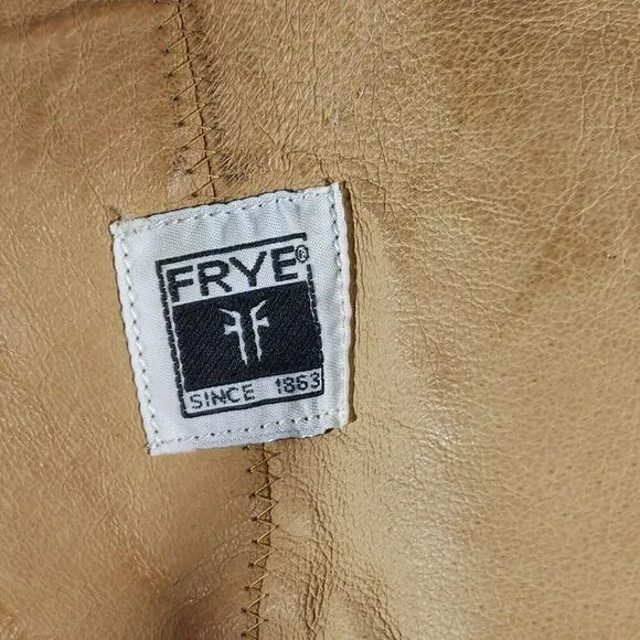 Frye Women's Carmen 14L US 10B side Zip Brown Tall Equestrian Riding Boots