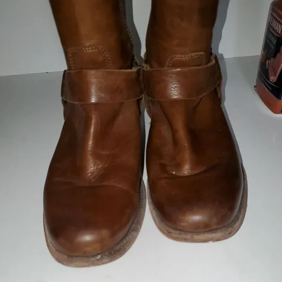 Frye Women's Leather Boots Equestrian Horse Riding High Top Size 8