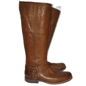 Frye Women's Leather Boots Equestrian Horse Riding High Top Size 8