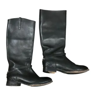 Frye Womens Lindsay Plate Knee High Pull On Strap Equestrian Riding Boots 7.5