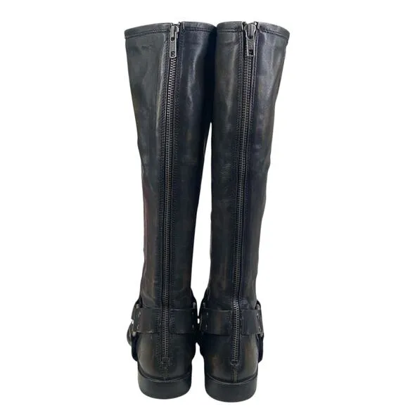 Frye Women’s Melissa Brown Distressed Harness Riding Boots Size US 7