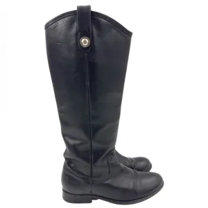 Frye Womens Melissa Button Tall Boots Size 6 Black Knee Riding Equestrian Vtg