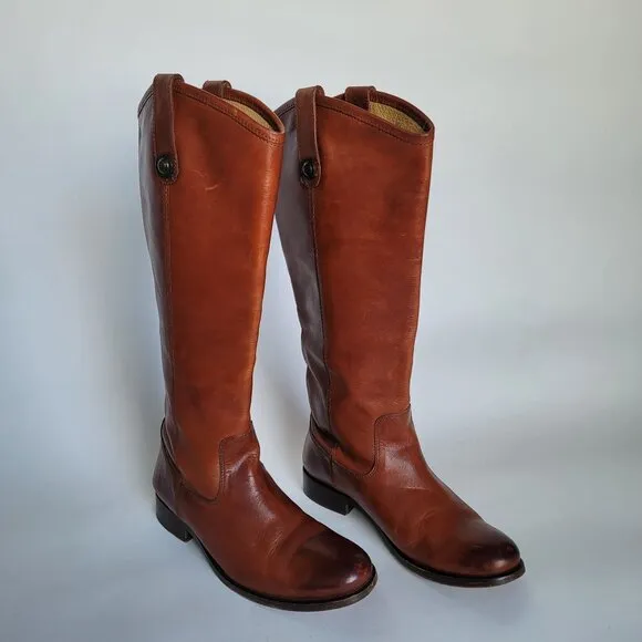 Frye Women's Pull-On Melissa Button Riding Equestrian Boots. Size 6.5 B