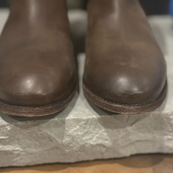 Frye Women’s Size 10 Melissa 2 Button Knee High Riding Boot Vintage Grey Brown