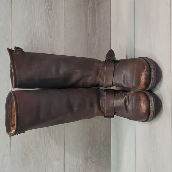 Frye Womens Veronica Slouch Riding Leather Tall Western Boots shoes sz 6.5