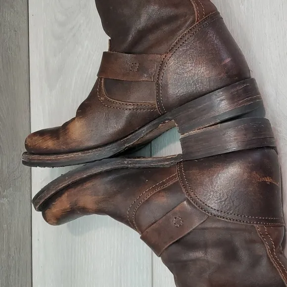 Frye Womens Veronica Slouch Riding Leather Tall Western Boots shoes sz 6.5