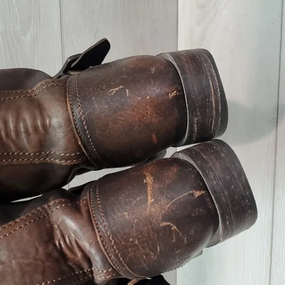 Frye Womens Veronica Slouch Riding Leather Tall Western Boots shoes sz 6.5