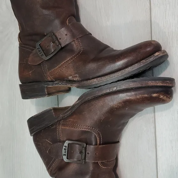 Frye Womens Veronica Slouch Riding Leather Tall Western Boots shoes sz 6.5