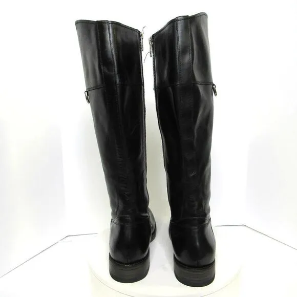 Frye Jayden D Ring Leather Boots in Black SZ 8 1/2