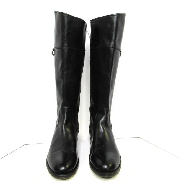 Frye Jayden D Ring Leather Boots in Black SZ 8 1/2