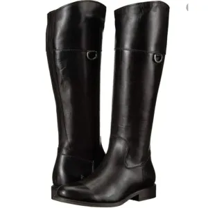 Frye Jayden D Ring Leather Boots in Black SZ 8 1/2