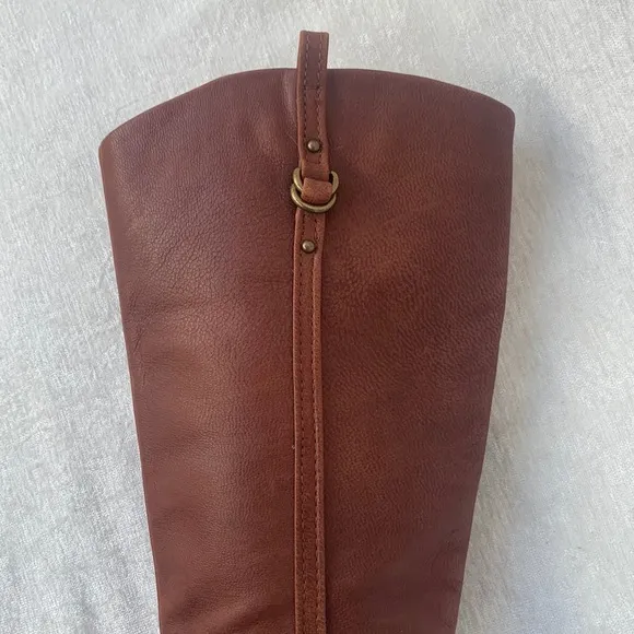 GB Girls Soft Brown Leather Equestrian Riding Boots NWOB