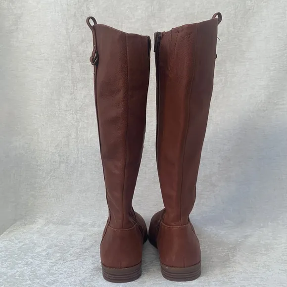 GB Girls Soft Brown Leather Equestrian Riding Boots NWOB