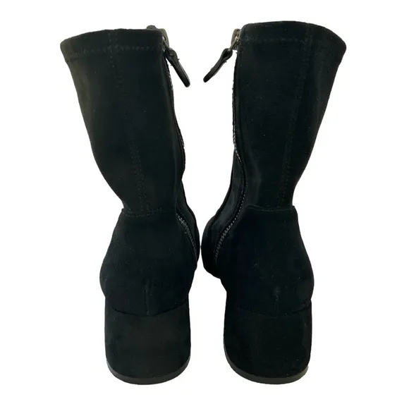 Gentle Souls Kenneth Cole Emily Black Suede Leather Ankle Boots Size 7 E…