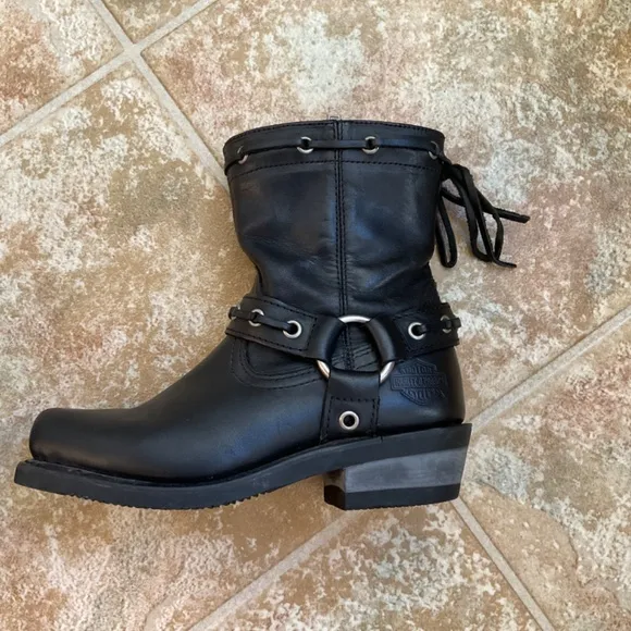 Genuine Harley-Davidson Women’s Leather Riding Boots 5 1/2 USA