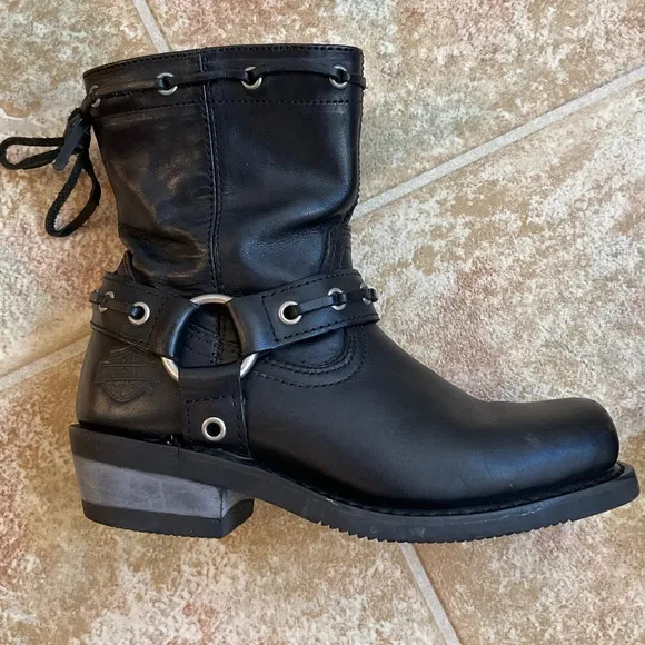 Genuine Harley-Davidson Women’s Leather Riding Boots 5 1/2 USA