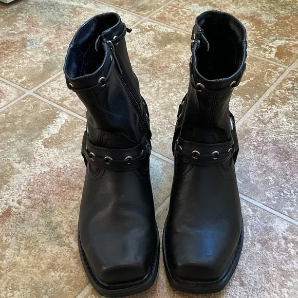Genuine Harley-Davidson Women’s Leather Riding Boots 5 1/2 USA