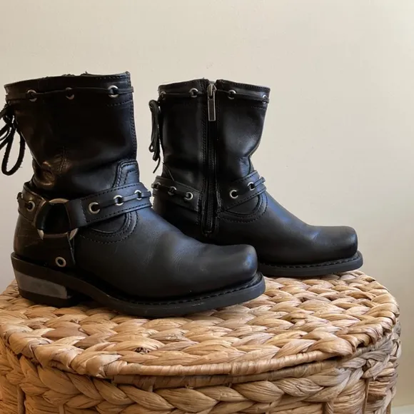 Genuine Harley-Davidson Women’s Leather Riding Boots 5 1/2 USA