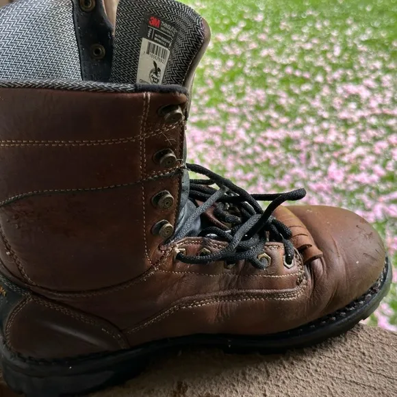 Georgia Boot Mens 8&quot; Logger 9W Brown GB00260 Waterproof insulated 3M Workwear
