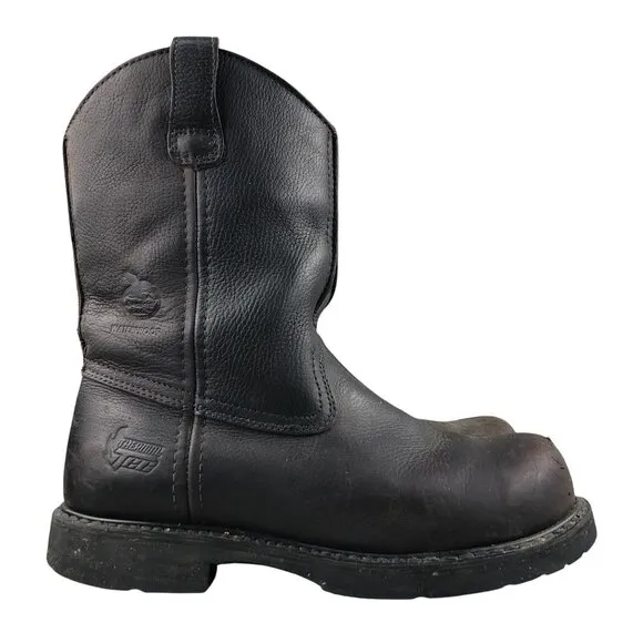 Georgia Boot Men's Size 10.5M Thermal-Tec Brown Steel Toe Wellington Work Boots