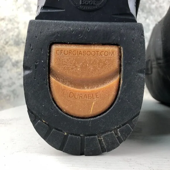 Georgia Boot Men's Size 10.5M Thermal-Tec Brown Steel Toe Wellington Work Boots