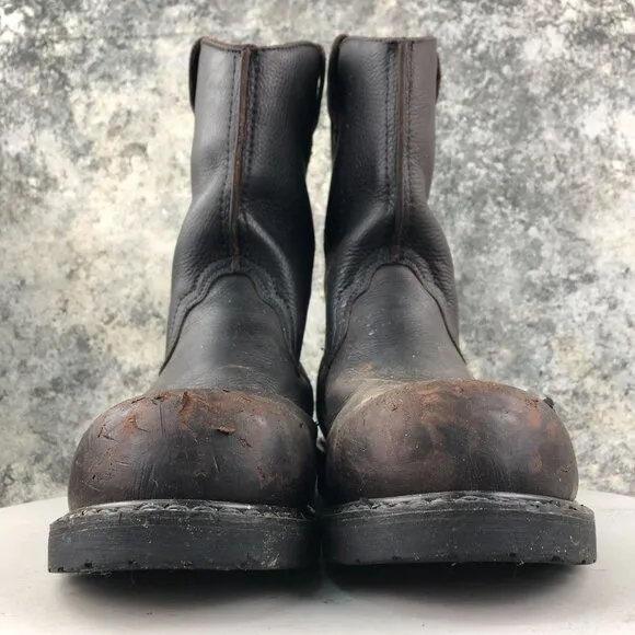 Georgia Boot Men's Size 10.5M Thermal-Tec Brown Steel Toe Wellington Work Boots