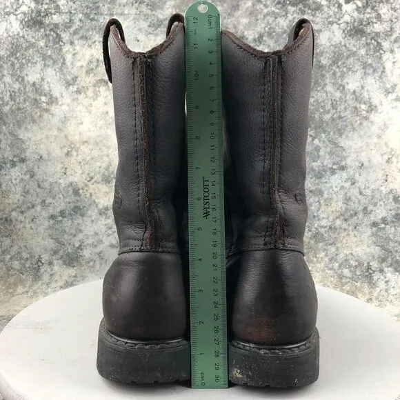 Georgia Boot Men's Size 10.5M Thermal-Tec Brown Steel Toe Wellington Work Boots