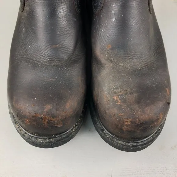 Georgia Boot Men's Size 10.5M Thermal-Tec Brown Steel Toe Wellington Work Boots