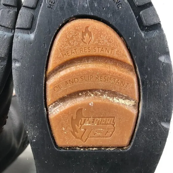 Georgia Boot Men's Size 10.5M Thermal-Tec Brown Steel Toe Wellington Work Boots