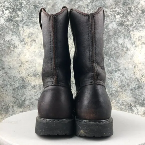 Georgia Boot Men's Size 10.5M Thermal-Tec Brown Steel Toe Wellington Work Boots