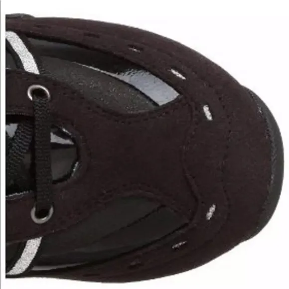 GEOX GIRLS SNEAKERS BOOTS WATERPROOF BLACK SZ 13