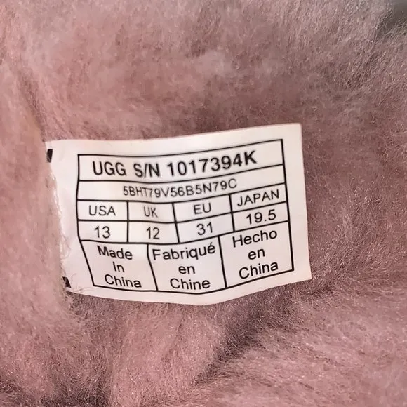 Girl's Pink UGG Boots with Bows