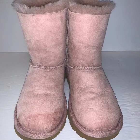 Girl's Pink UGG Boots with Bows