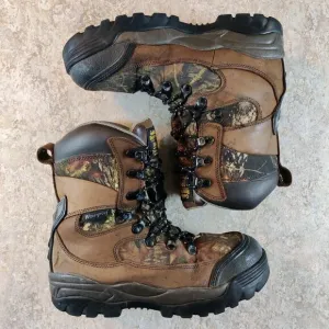 Golden Retriever 1000gm Men’s Hunting Boots 4100 Camo Brown Lace Up Size 8.5 W