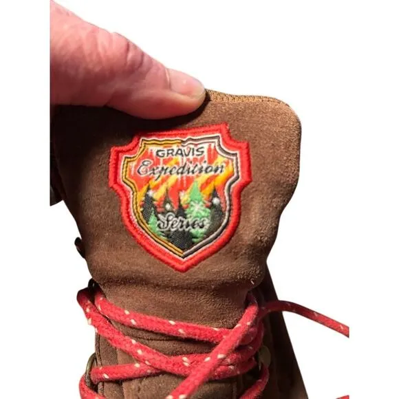 Gravis Expedition Series Trekker Hiking Boots brown red size men's 7.5 women's 9