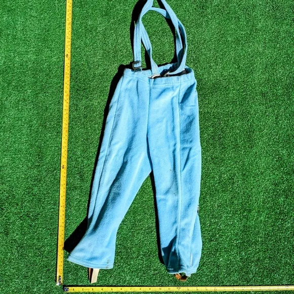 Handmade Retro 1970s Baby Blue Winter Coat/Overall/Hat 3Pc Vintage 18-24mths Set