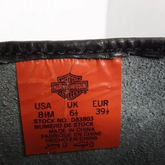 Harley-Davidson Boot Women's size 8.5M Black Leather