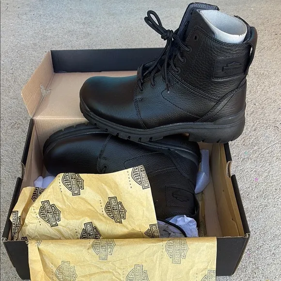 Harley-Davidson Men's Black Leather Boots ~ Size 9.5