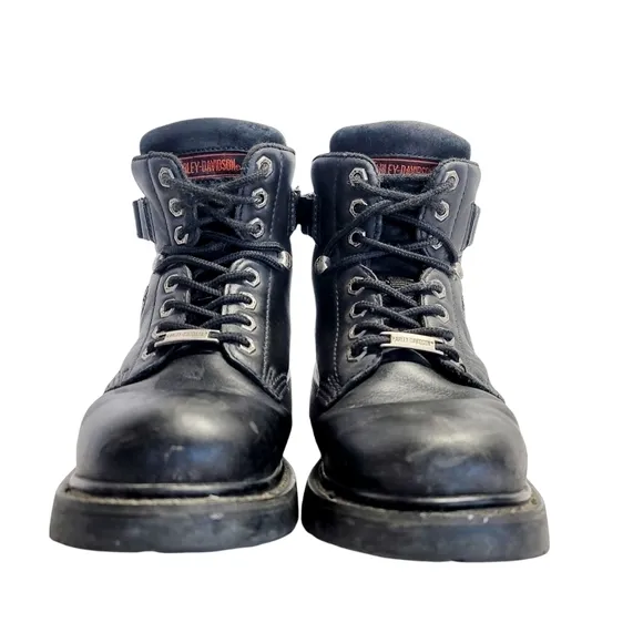 Harley-Davidson Mens Leather Lace Up Riding Boots