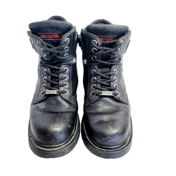Harley-Davidson Mens Leather Lace Up Riding Boots