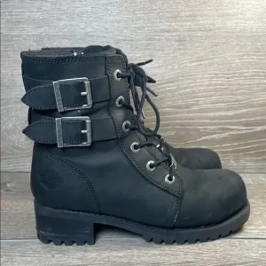 Harley Davidson Archer Black Leather Steel Toe Women’s Sz 7M Motorcycle Boots