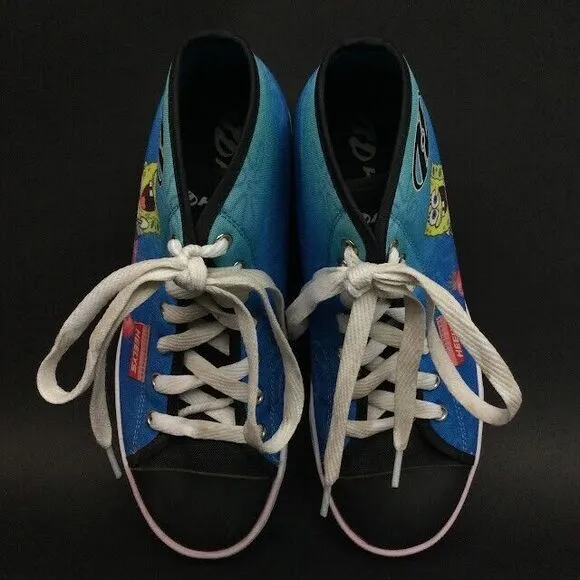 Heelys-Youth Sz 6-Hustle Spongebob-HES10362 -No Wheels-Blue Ocean TV Nickelodeon