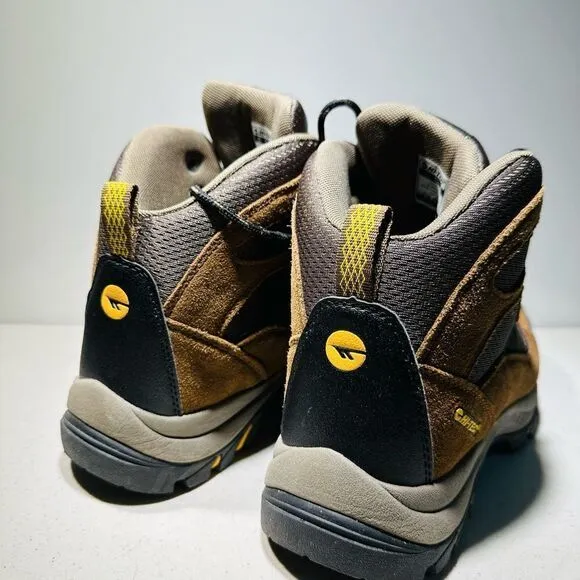 HI-TEC Men's Skamania Mid Waterproof Hiking Boots 10,5  Brown Gold 7198