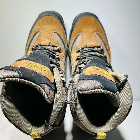 HI-TEC Men's Skamania Mid Waterproof Hiking Boots 10,5  Brown Gold 7198