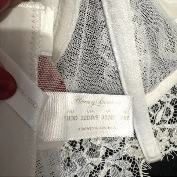 Honey Birdette Maria Ivory bra 32DD/E